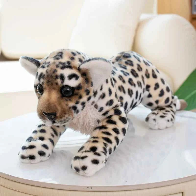 Lifelike Wild Animal Plush Toy (15.4-23.2 in) - Tiger/Lion/Leopard Doll Cushion Gift