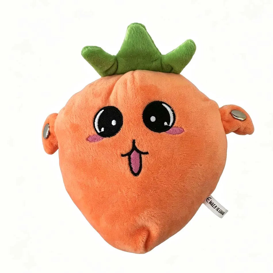 Adorable Fruit Plush Stuffed Animals: Strawberry, Carrot, Banana, Cartoon Cute Pet Toys Gifts