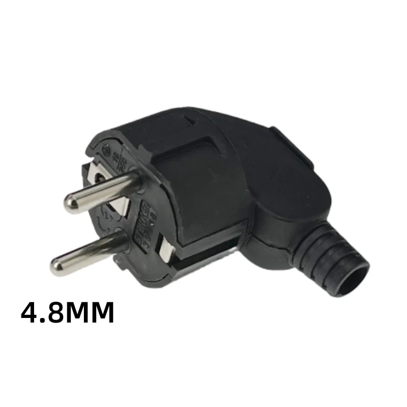 3 Pcs 4.8mm EU Schuko, Replaceable & Rewireable 250V 16A IP44 Socket Connector For Power Extension Cable