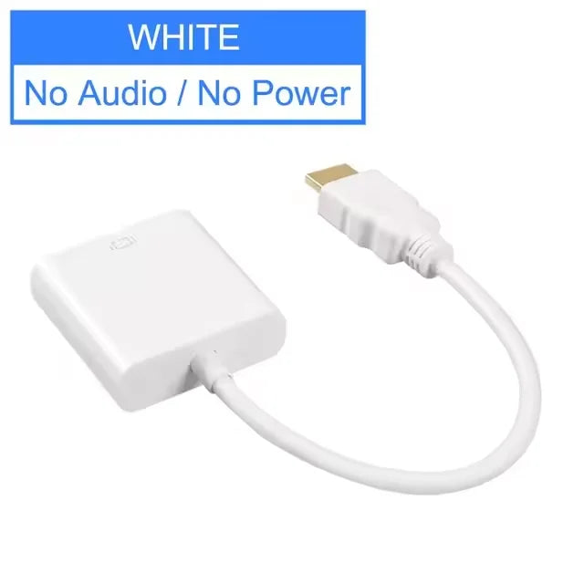 HD 1080P HDMI To VGA Cable Converter With Audio Power Supply HDMI Male To VGA Female Converter Adapter for Tablet Laptop PC TV