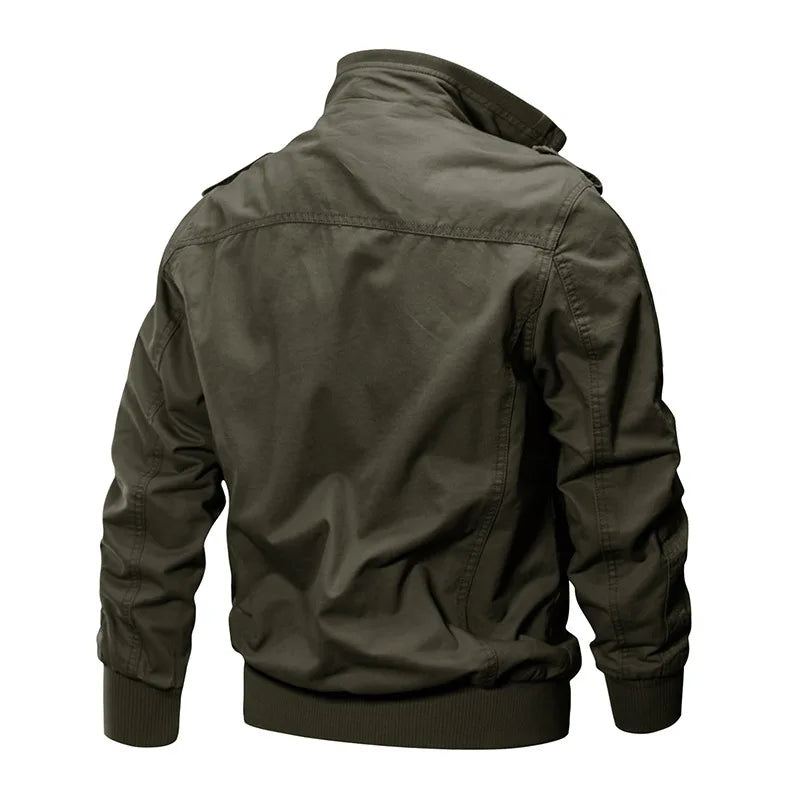 New Workwear Pilot Spring Autumn Coats Men's Jackets Military Tactical Multi Pocket Tops Men's Clothing