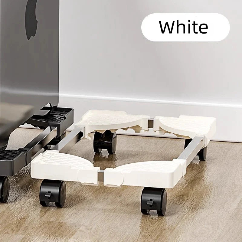 Double Layer PC Tower Stand, Mobile CPU Case Base with Universal Wheels, Heightening Storage Support Bracket for Computer Host