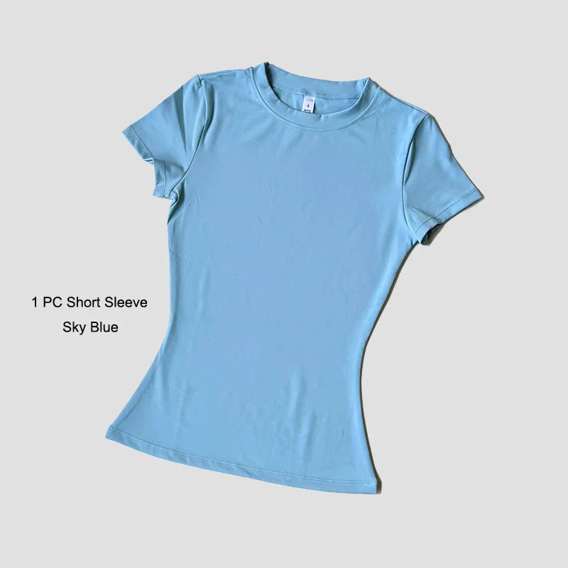 Seamless Moisture Wicking Yoga Shirt for Flexible Performance