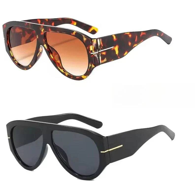 Y2K Oversized Shield Mask Sunglasses Women Futuristic Visor One-Piece Steampunk Big Frame Goggles Punk Shades Windproof Eyewear