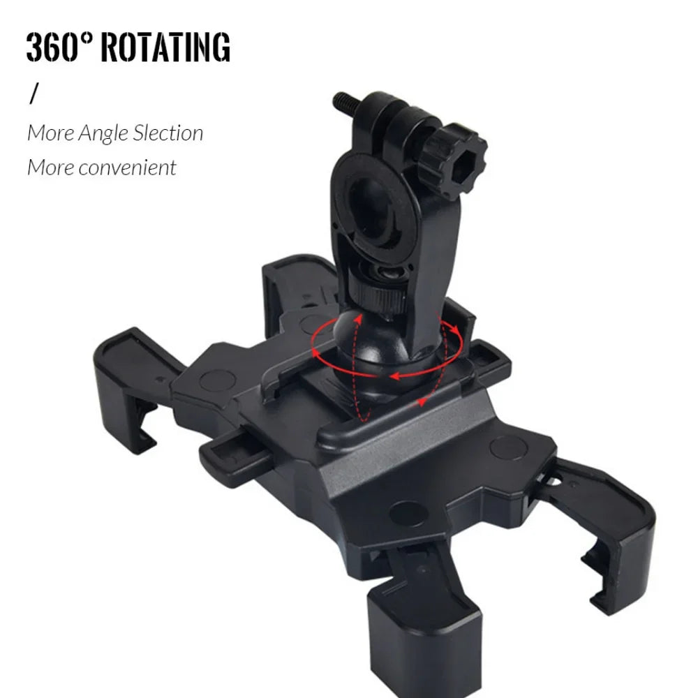 Universal Waterproof Bicycle Phone Holder Adjustable Clamp for Motorcycles Cycling Accessories Bike Rearview Mirror Mount