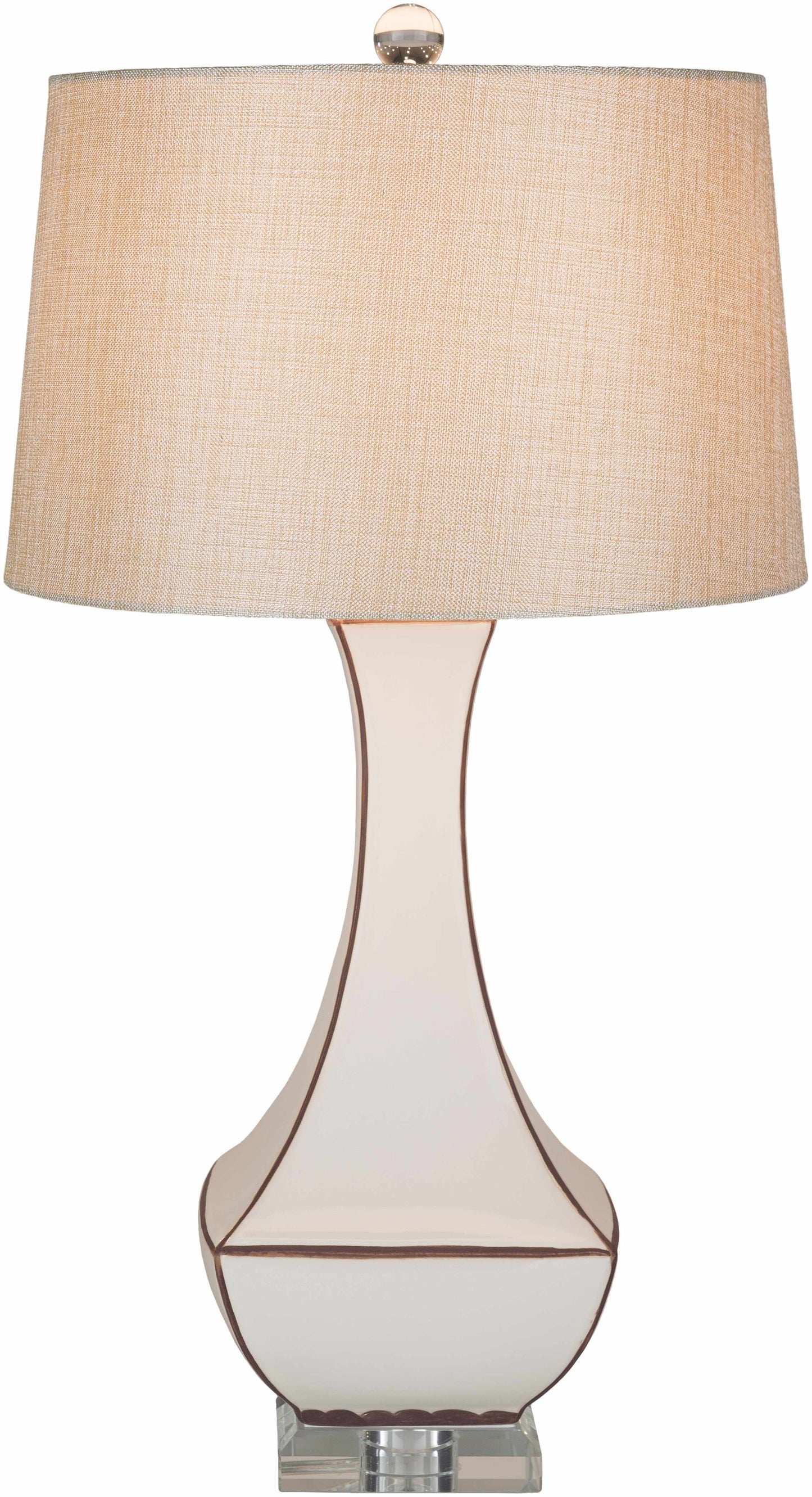 Tuka Tan Ceramic Table Lamp - Clearance