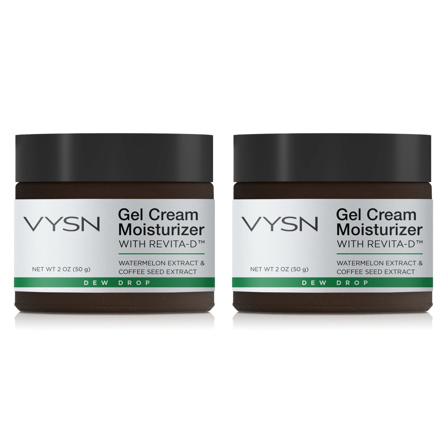 Gel Cream Moisturizer with ReVita-D™ - Watermelon Extract & Coffee Seed Extract - 2-Pack - 2 oz