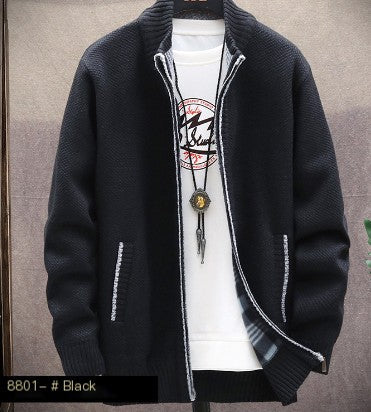 Men's Thickened Padded Jumper Cardigan Jacket (1PC)
