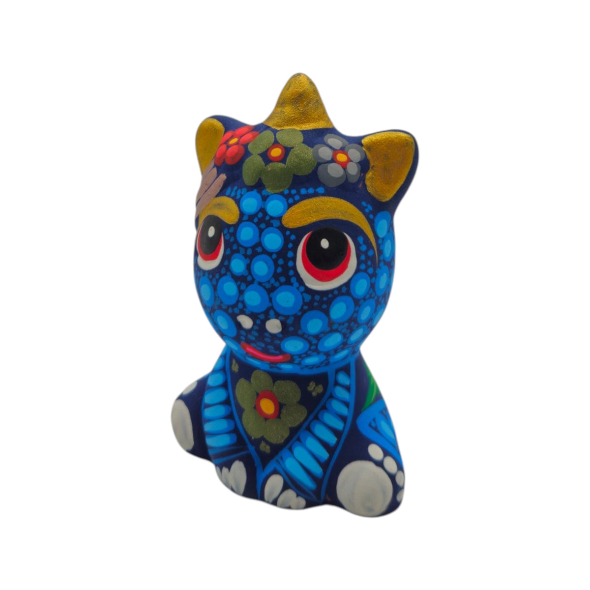 Alebrije Unicorn Figurine | Hand-Painted Mexican Folk Art