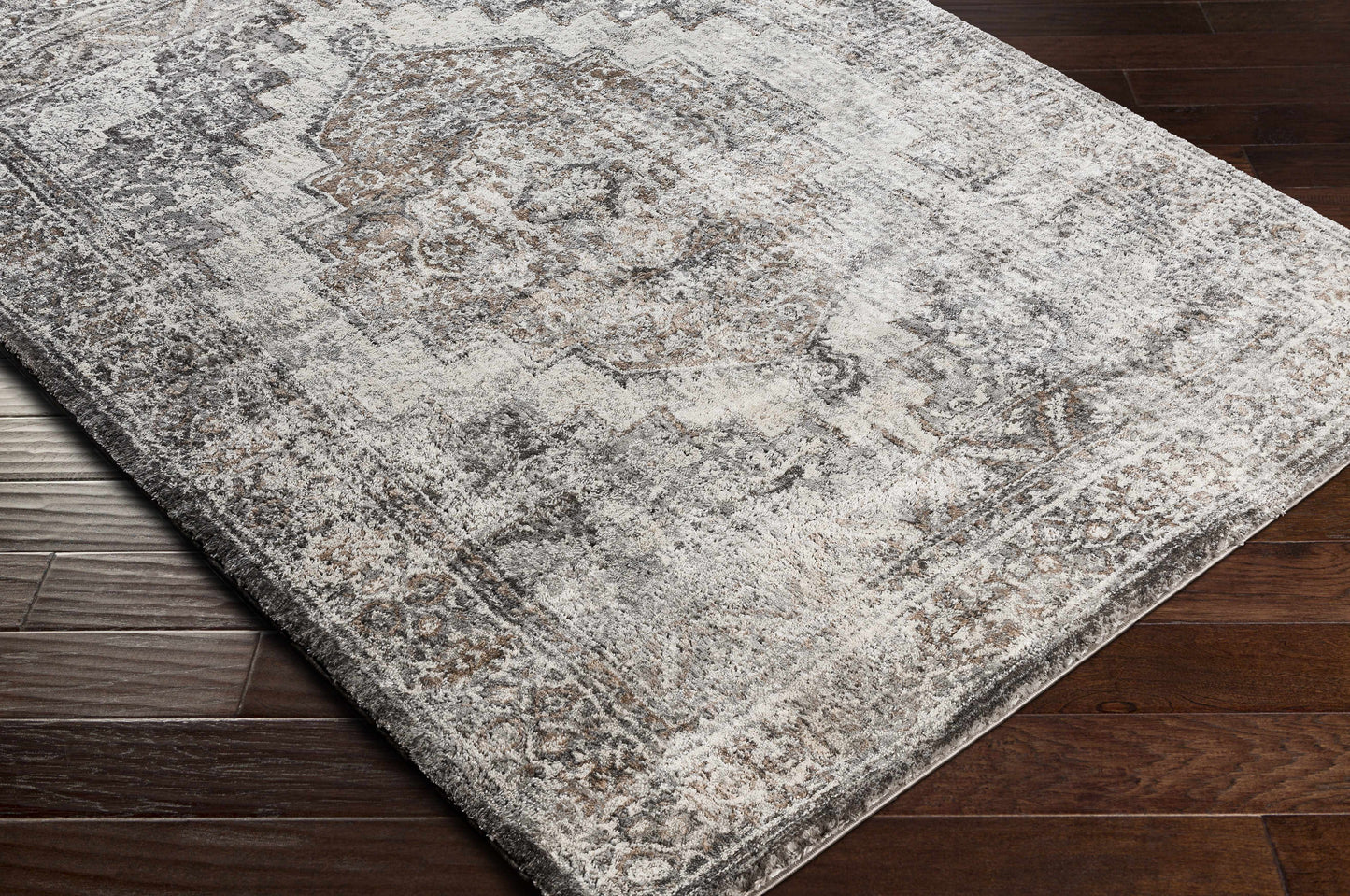 Manaring Charcoal Luxe Thick Area Rug - Clearance