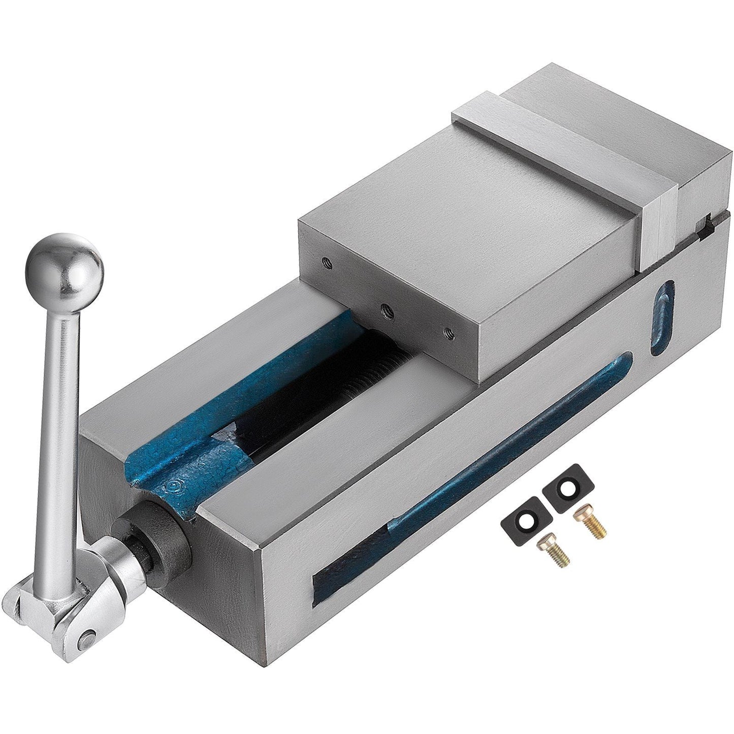 Milling Vise 4"/100mm,Bench Clamp Vise Nodular Cast Iron Material,Clamping Vise Clamping Force 19KN Max, Milling Machine Vise