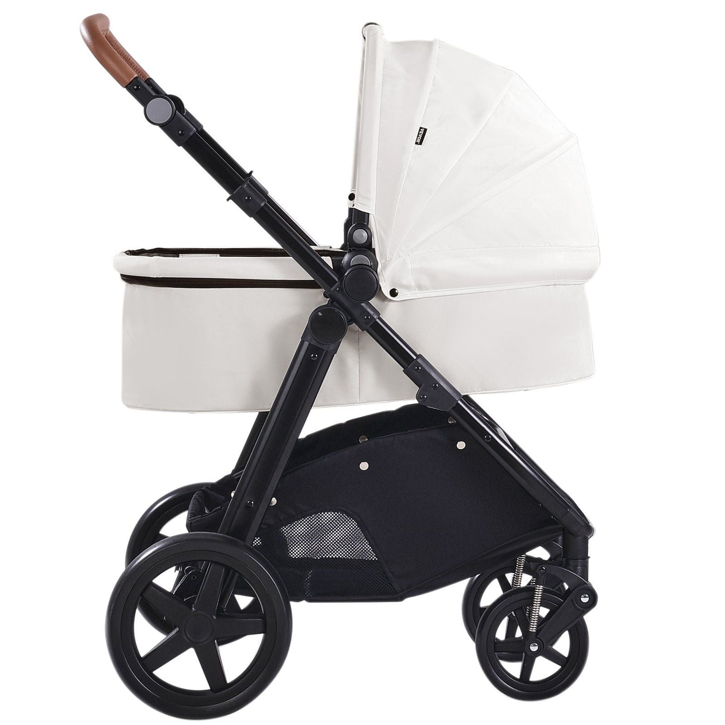 Stroller Travel System With Bassinet Playard Baby Combo Set 2-in-1 White