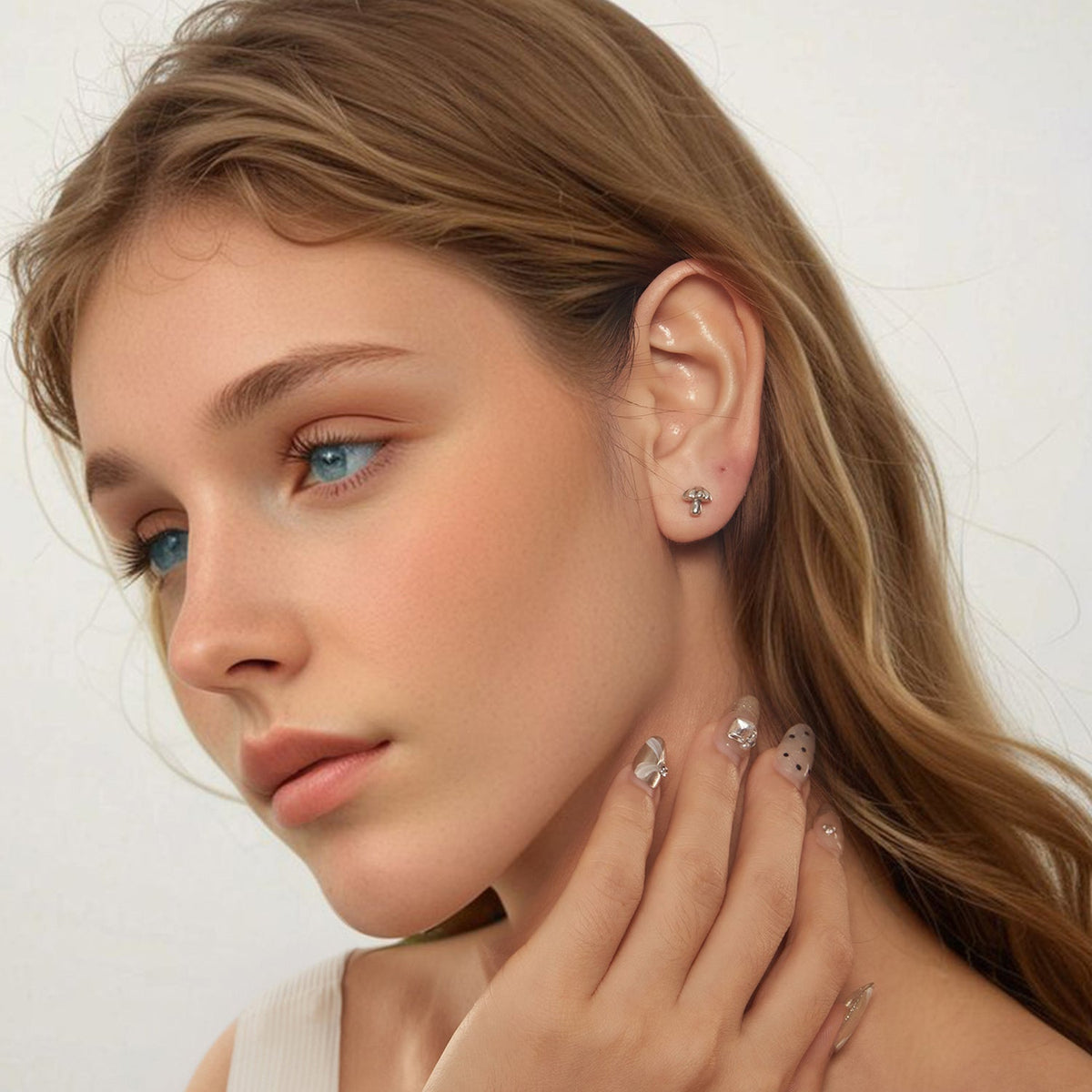 Boucles d'oreilles en argent sterling 925 pour femme