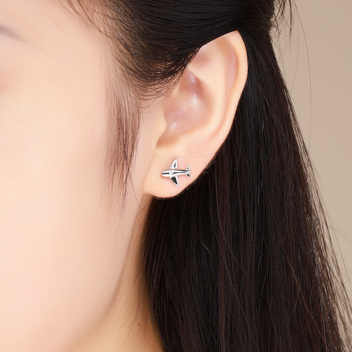 Boucles d'oreilles en argent sterling 925 avec zircons cubiques sertis pavé pour femme