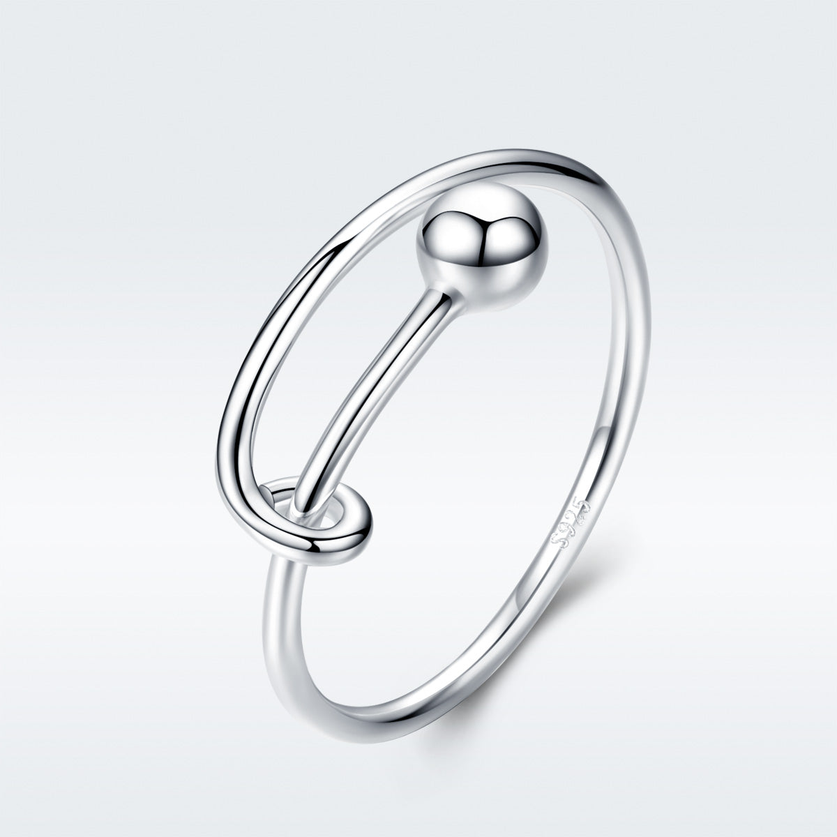 Bagues en argent sterling 925, largeur de 0,4 cm pour femmes