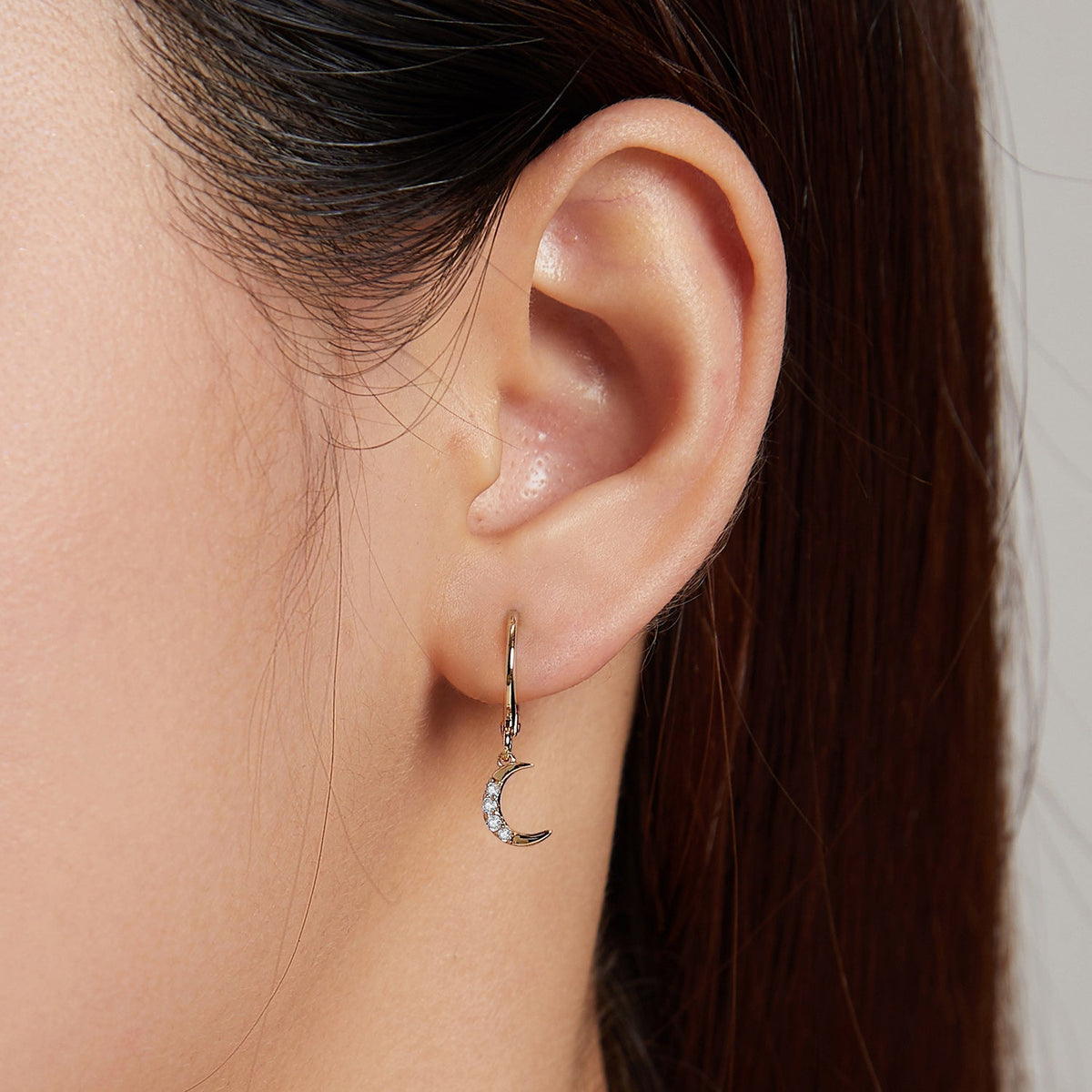 Boucles d'oreilles en argent sterling 925 avec zircons cubiques sertis pavé pour femme
