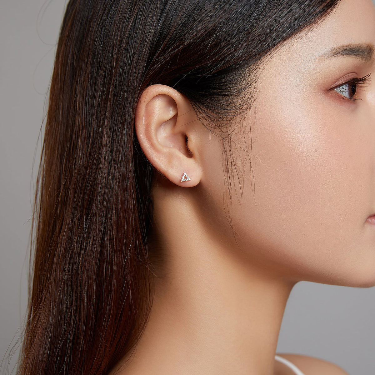 Boucles d'oreilles pour femmes en argent sterling 925 et CZ plaqué or