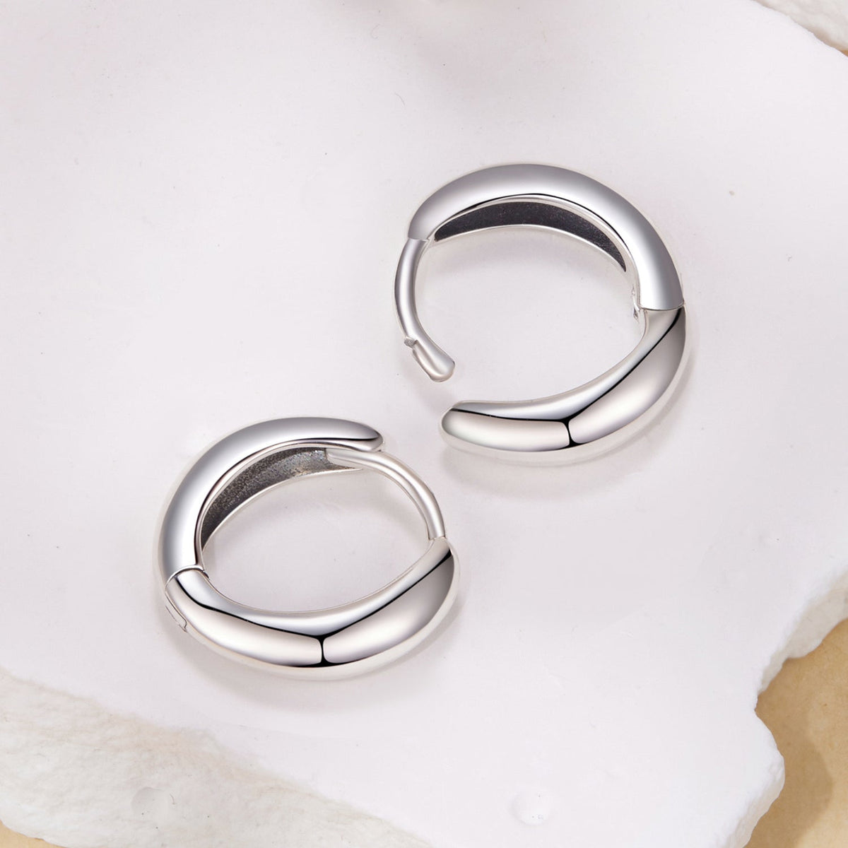 Créoles en argent sterling 925 oxydé pour femmes
