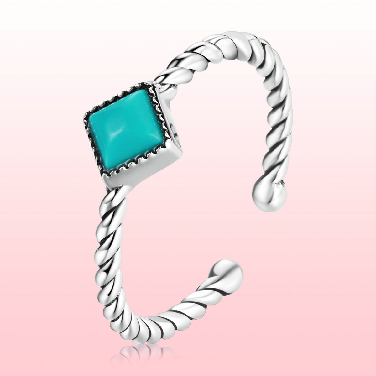 Bague empilable en argent sterling 925 avec oxyde de zirconium serti pavé pour femme