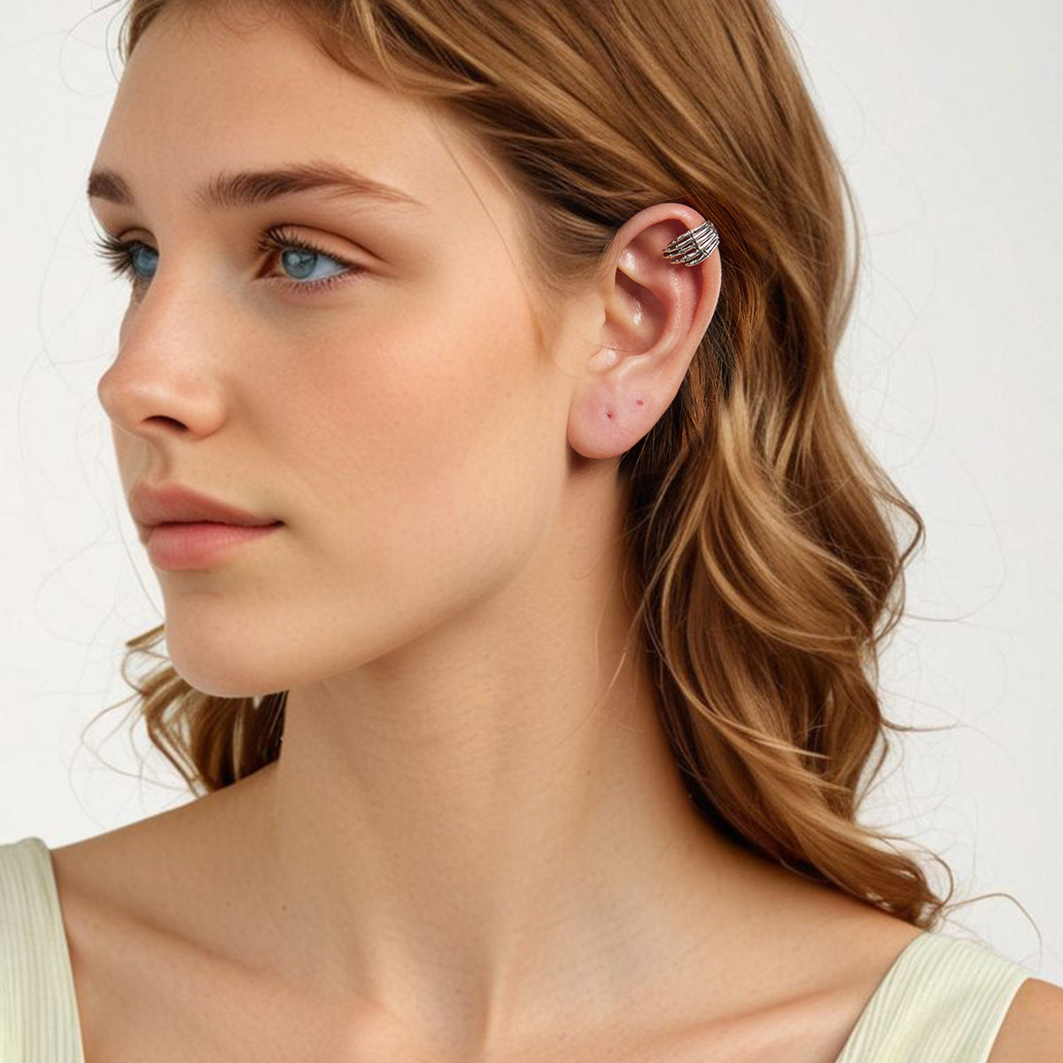 Boucles d'oreilles en argent sterling 925 de 0,9*1,5 cm pour femmes