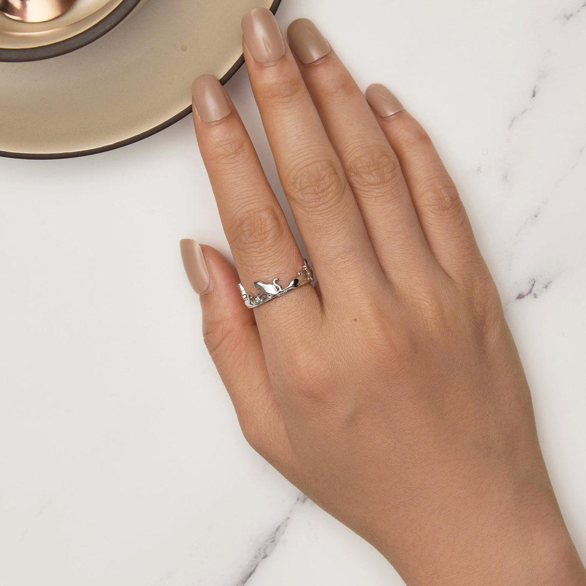 Bague pour Femme en Argent Sterling 925 avec Zircons en Pavé - Largeur 1.5-6.5mm