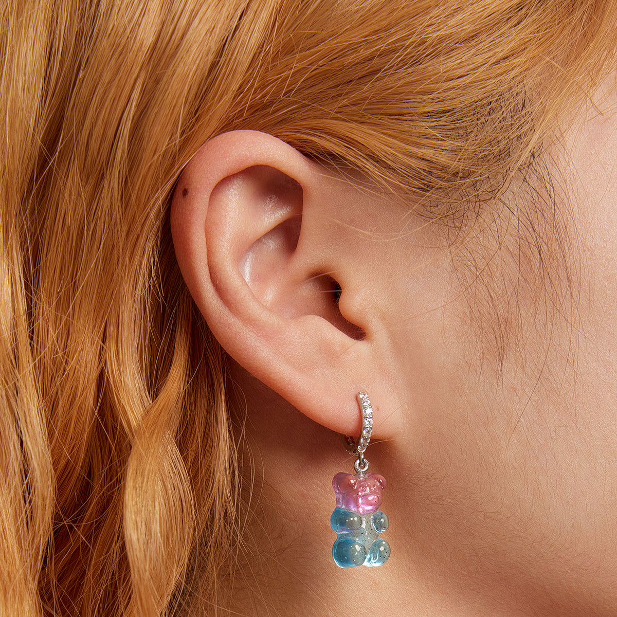 Boucles d'oreilles en argent sterling S925 avec zircons cubiques sertis pavé pour femme