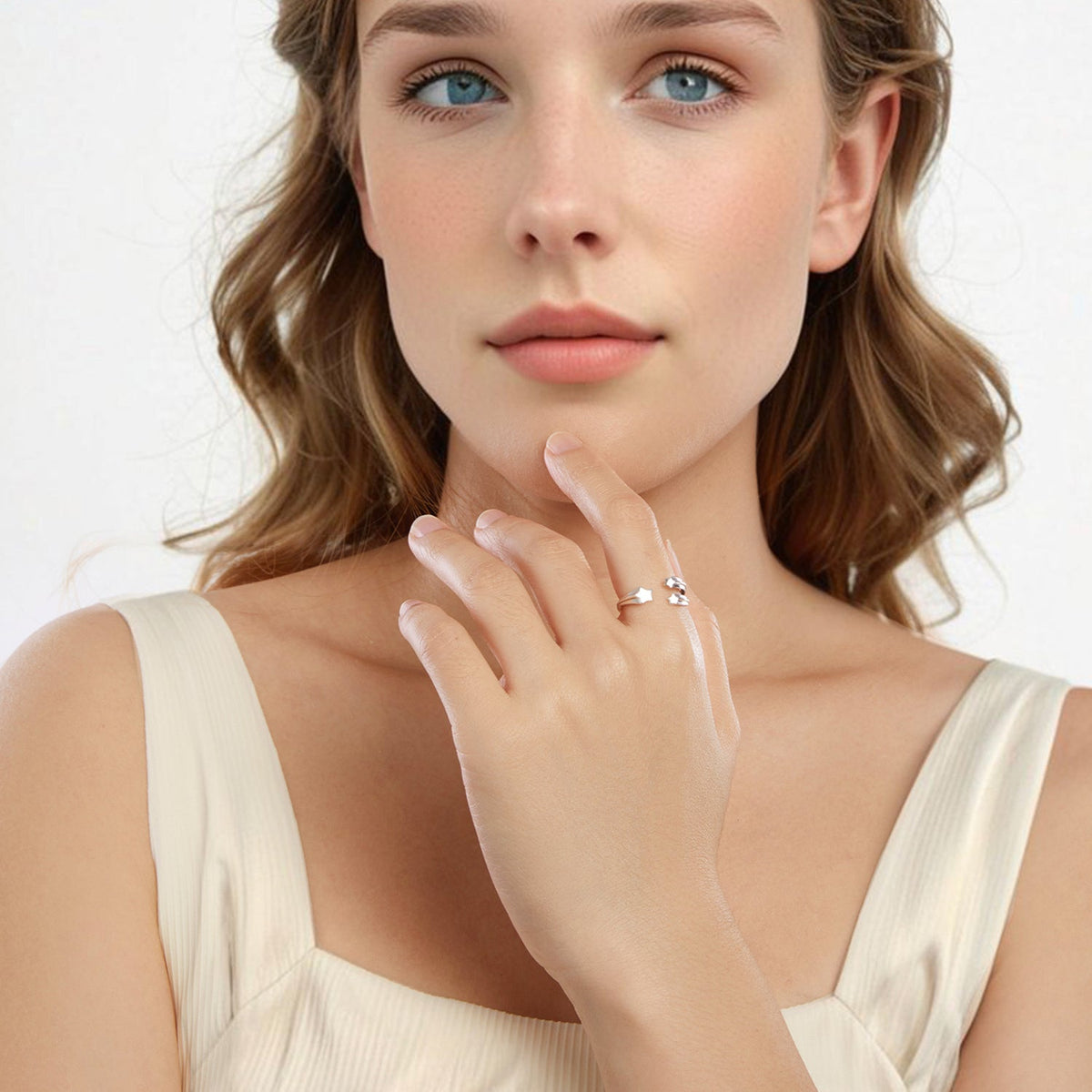Bague en argent sterling 925 avec finition oxydée - Largeur 0,15-0,8 cm pour femme