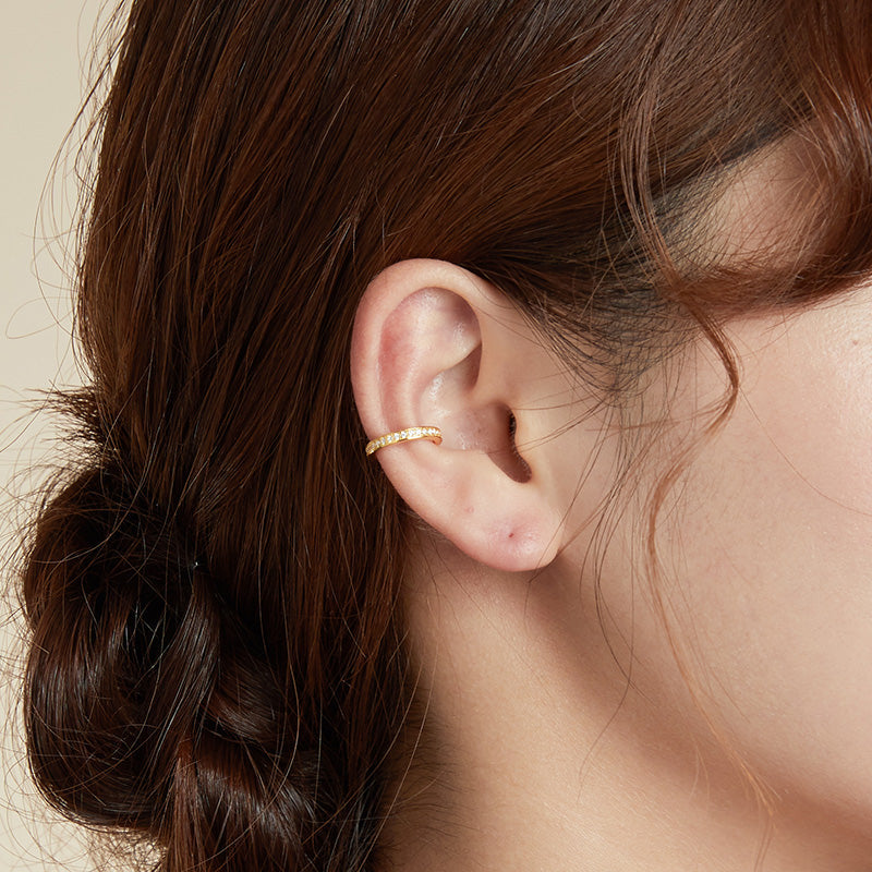 Boucles d'oreilles en argent sterling 925 avec pavé de zircone cubique pour femmes