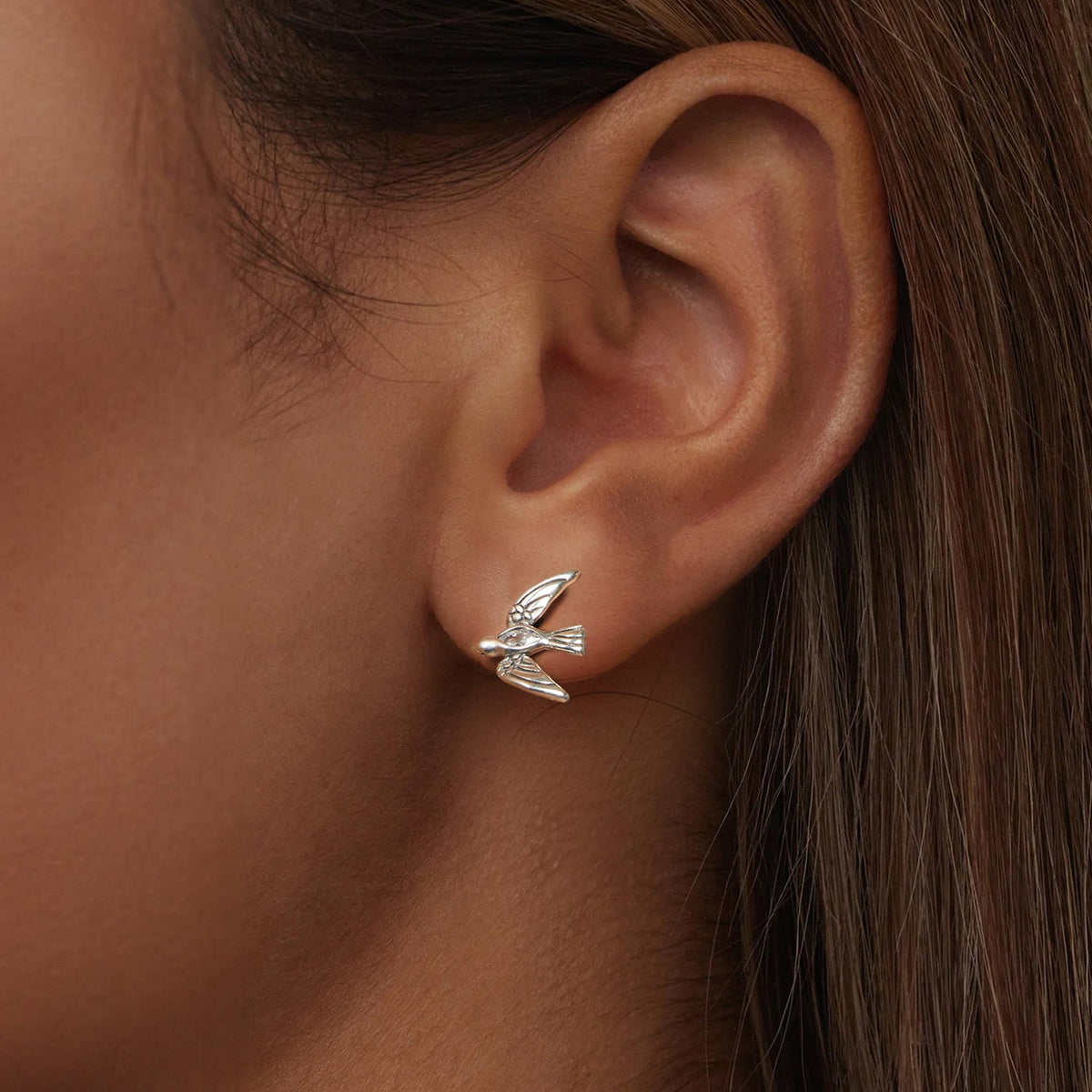 Boucles d'oreilles en argent sterling 925 oxydé avec zircone cubique pour femmes