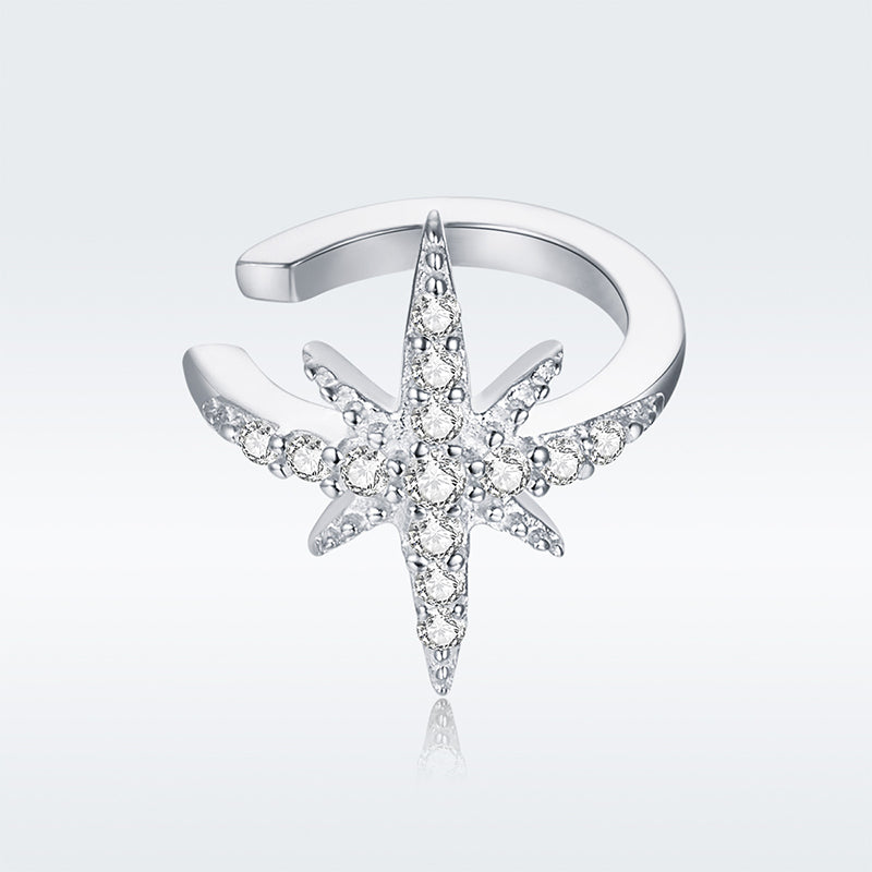 Boucles d'oreilles pour femmes en argent sterling 925 plaqué platine, serties de zircones cubiques (CZ) en pavé