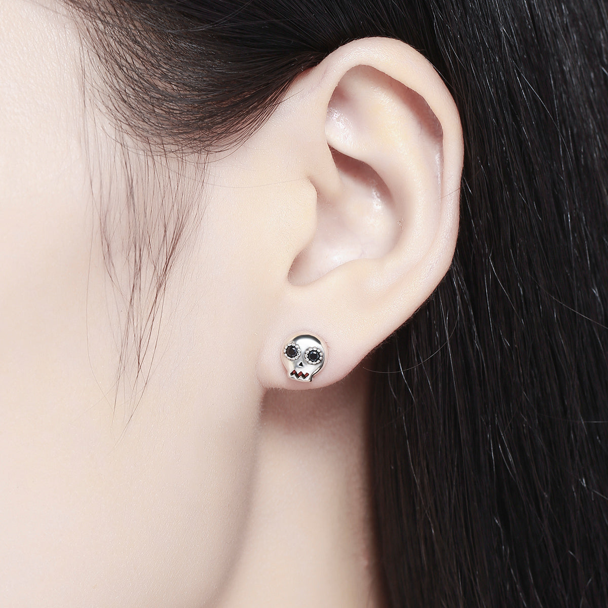 Boucles d'oreilles en argent sterling 925 avec pavé de zircones cubiques