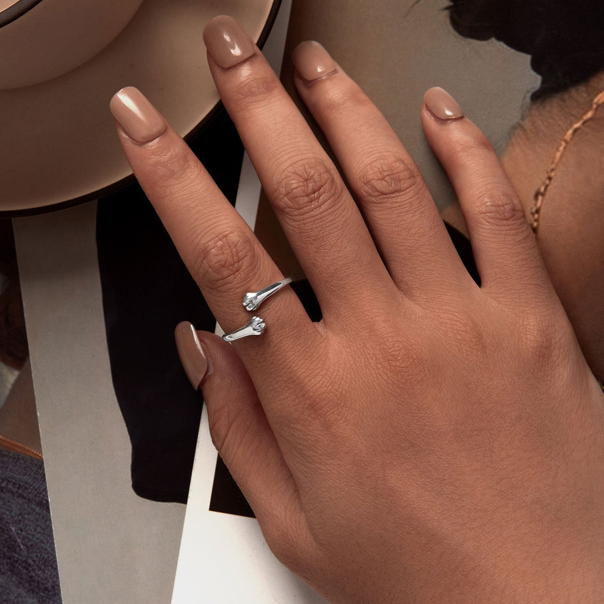 Bague 1,6 mm en argent sterling 925 oxydé