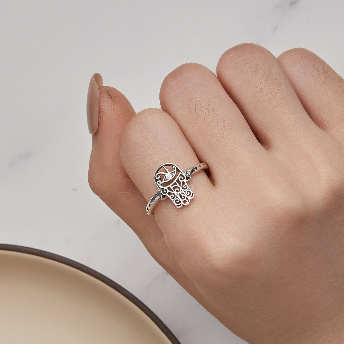 Bague en argent sterling 925 avec zircons cubiques sertis pavé de 1,1 mm