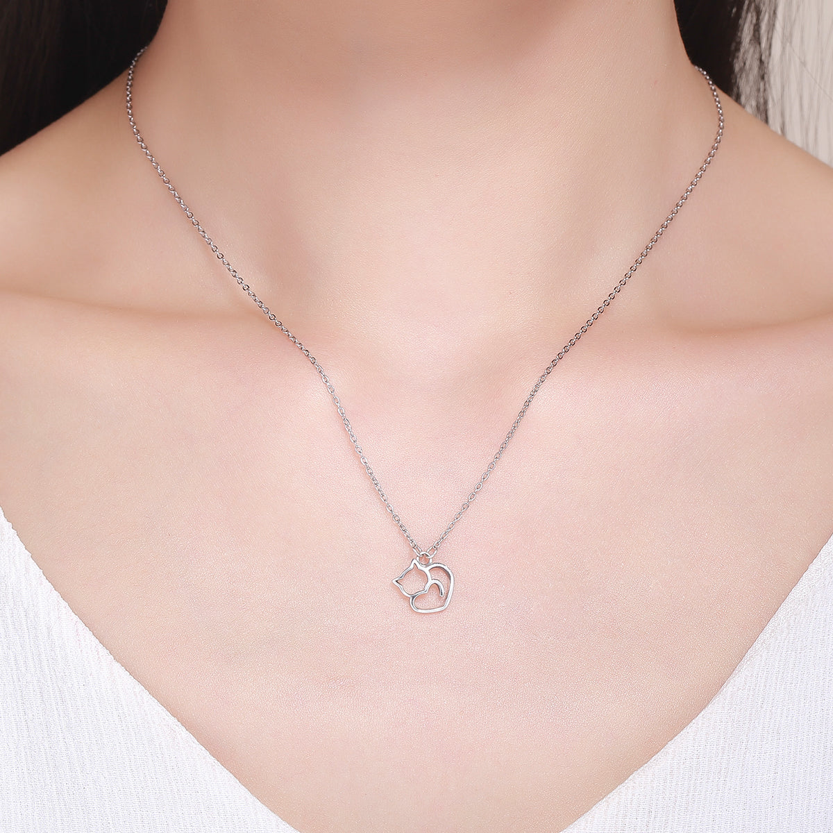 Collier ajustable en argent sterling 925 (38-45 cm)