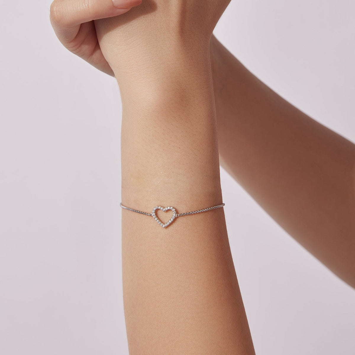 Bracelet en Moissanite pour Femme en Argent Sterling 925 Plaqué Or Blanc