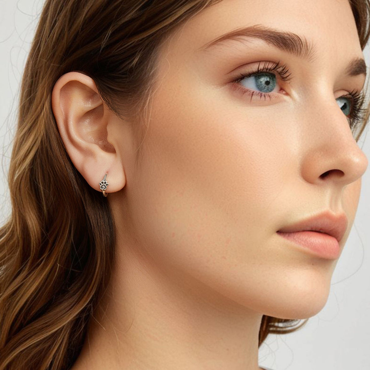 Boucles d'oreilles en argent sterling 925 oxydé pour femmes