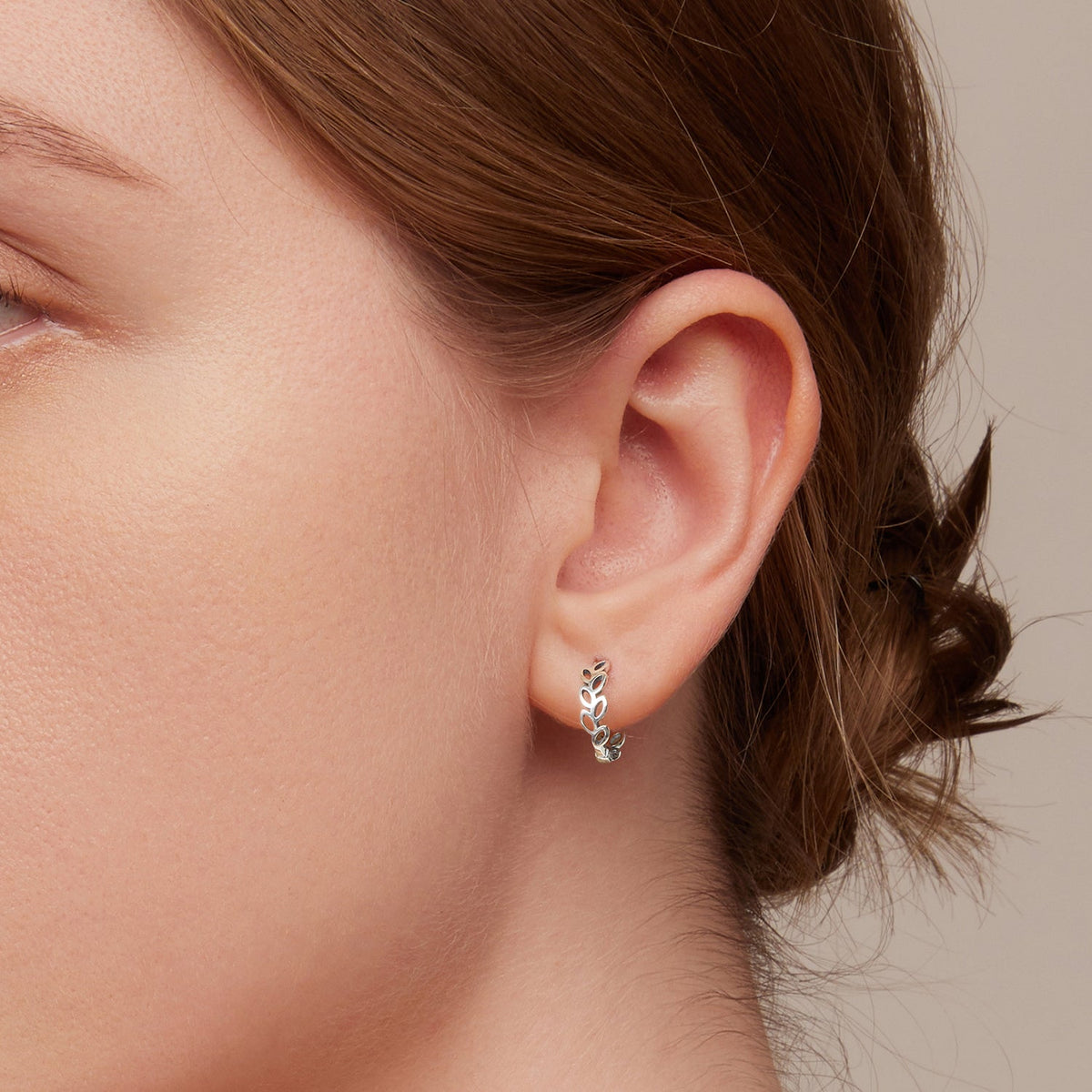Boucles d'oreilles en argent sterling 925 1,3 x 0,4 cm pour femmes