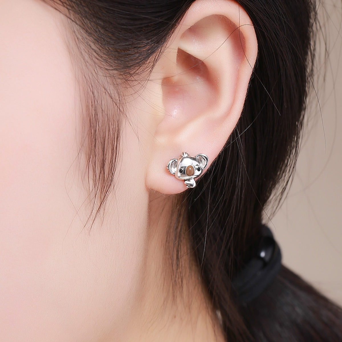 Boucles d'oreilles en argent sterling 925 de 1,1*1,2 cm pour femmes