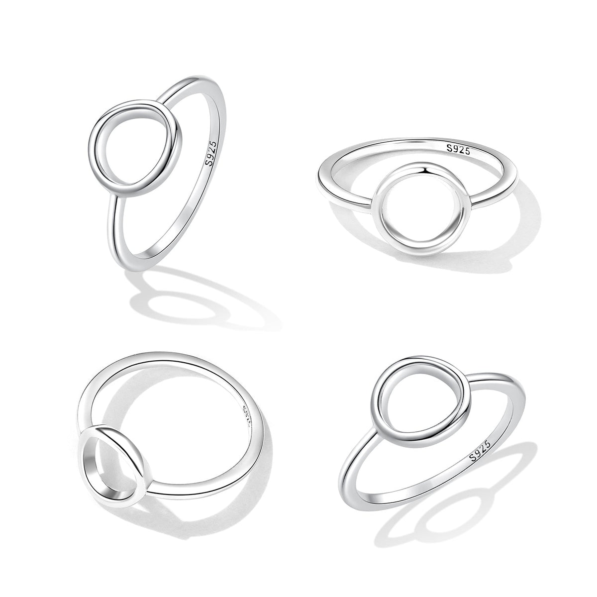 Bague en Argent Sterling 925 Oxydé Taille 6.0 pour Femmes