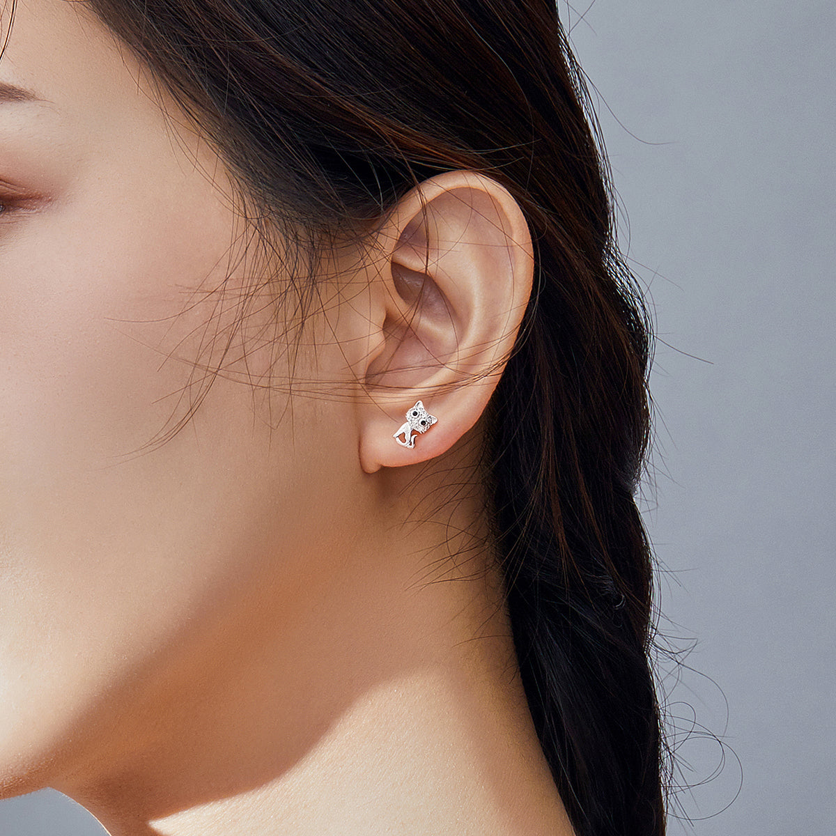 Boucles d'oreilles en argent sterling S925 pour femme
