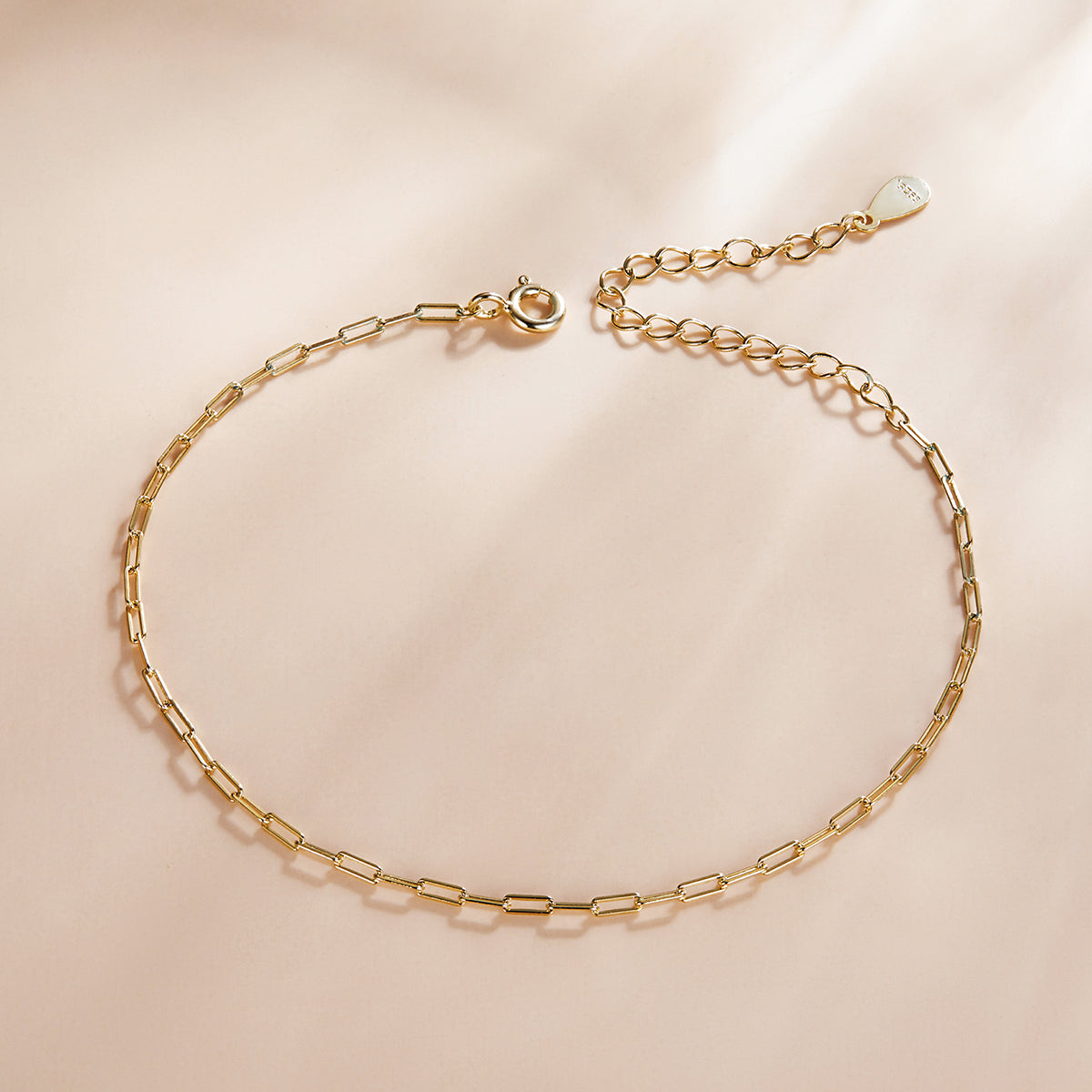 Bracelet en Argent Sterling 925 et Platine Plaqué - Longueur 17+5cm