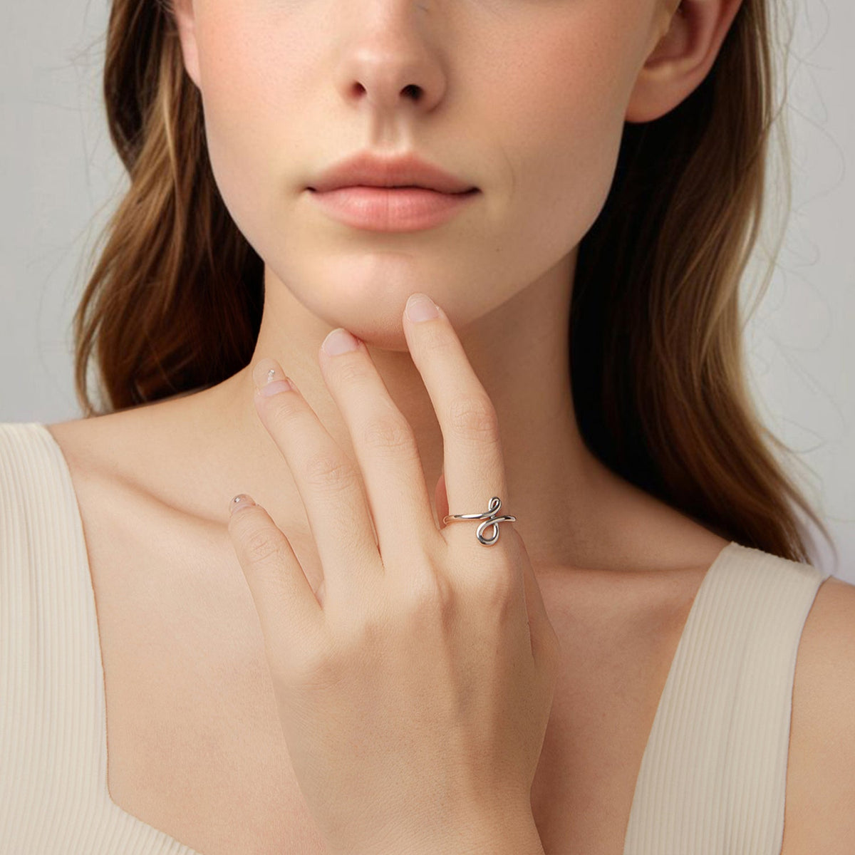 Bague en argent sterling 925 oxydé de 0,16 cm