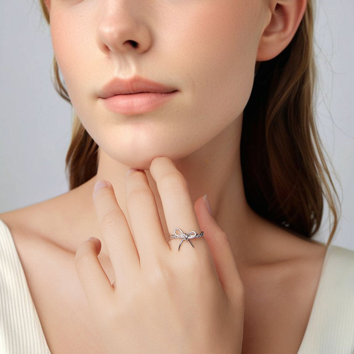 Collier pendentif minimaliste en argent sterling 925 plaqué or blanc pour femme
