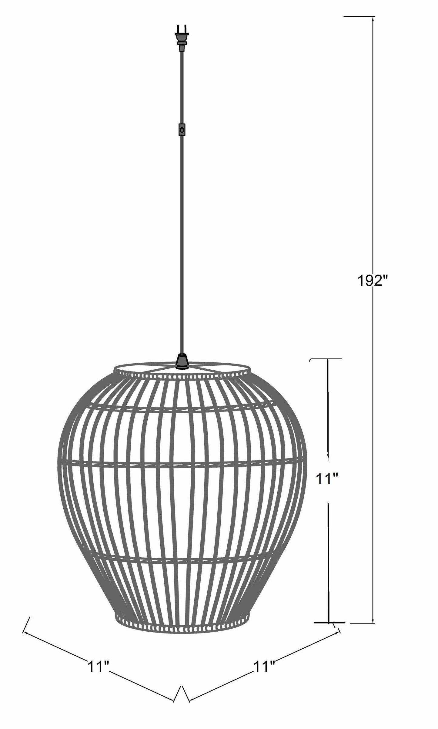 Unionport Rattan Ceiling Lighting - Clearance