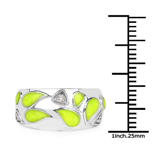 Bague en argent sterling 925 avec topaze blanche véritable de 0,07 carat