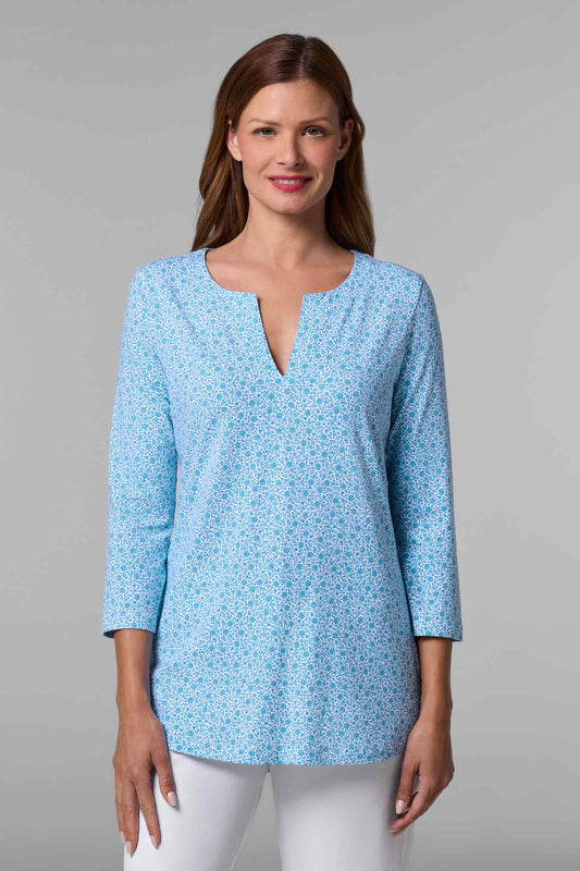 Blusa Túnica Santa Lucía para Mujer | Malibu Blue Shell We