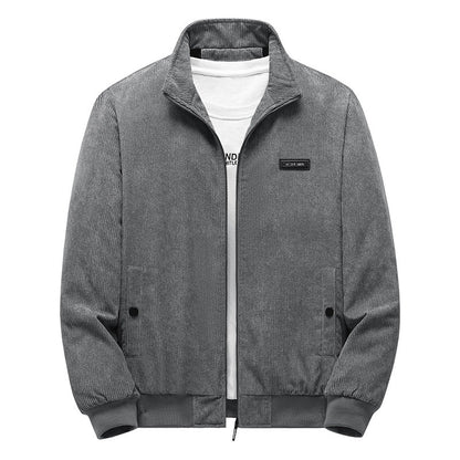 Men's Thickened Corduroy Winter Coat - Large Size