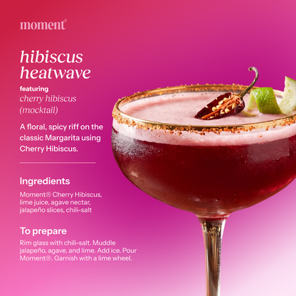 cherry hibiscus (sparkling mocktail | 12 pack)