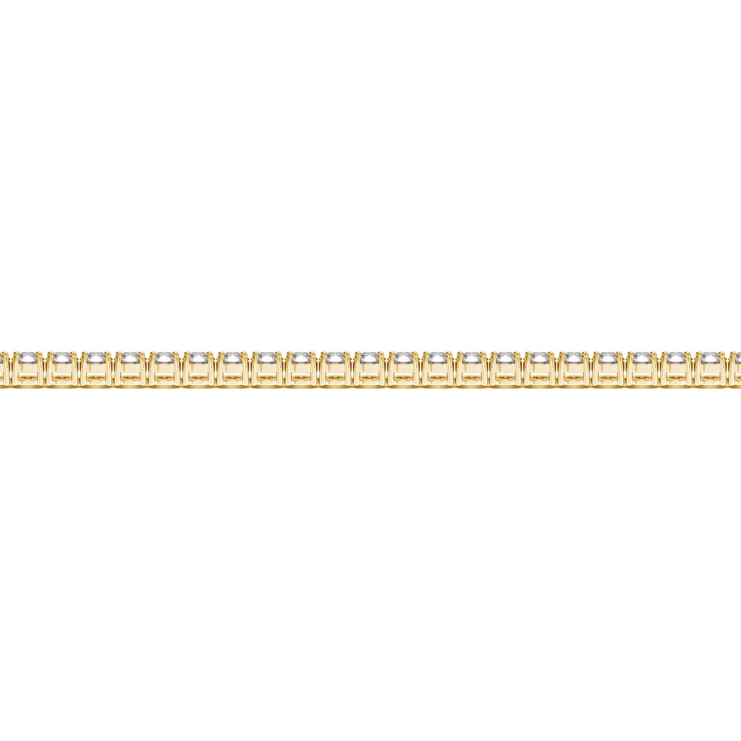 Lab Grown Round Diamond Tennis Bracelet in 14k Yellow Gold (3 cctw F/G  VS2/SI1)