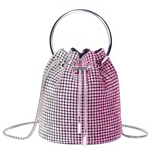 Bolso de mujer 2024 a/o bolsos de cubo Bolso de mujer con incrustaciones de diamantes Bolso de diseñador de lujo para mujer de moda para cena de un solo hombro
